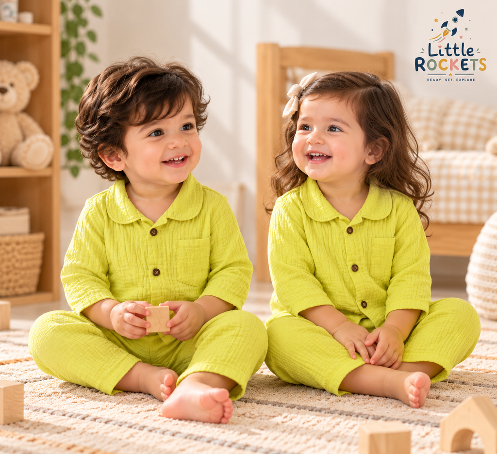 Lime Green Baby Night Suit – view 2