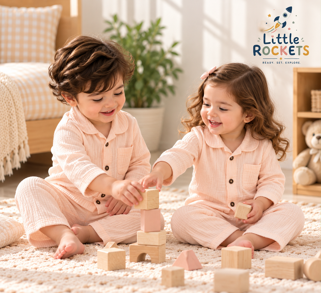Blush Pink Baby Night Suit – view 4