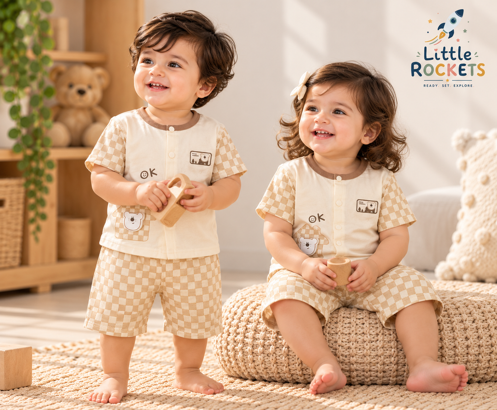 Teddy Check Co-ord Set for Kids – view 3