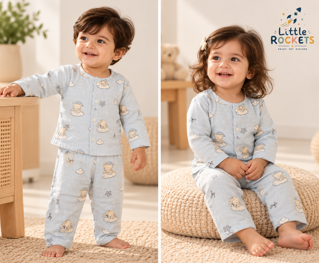 Teddy & Bunny Nightwear for Kids – view 2