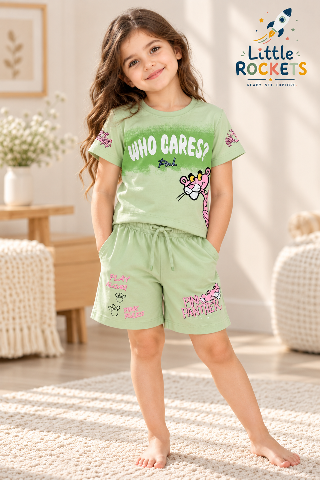 Pink Panther Co-ord Set for Girls