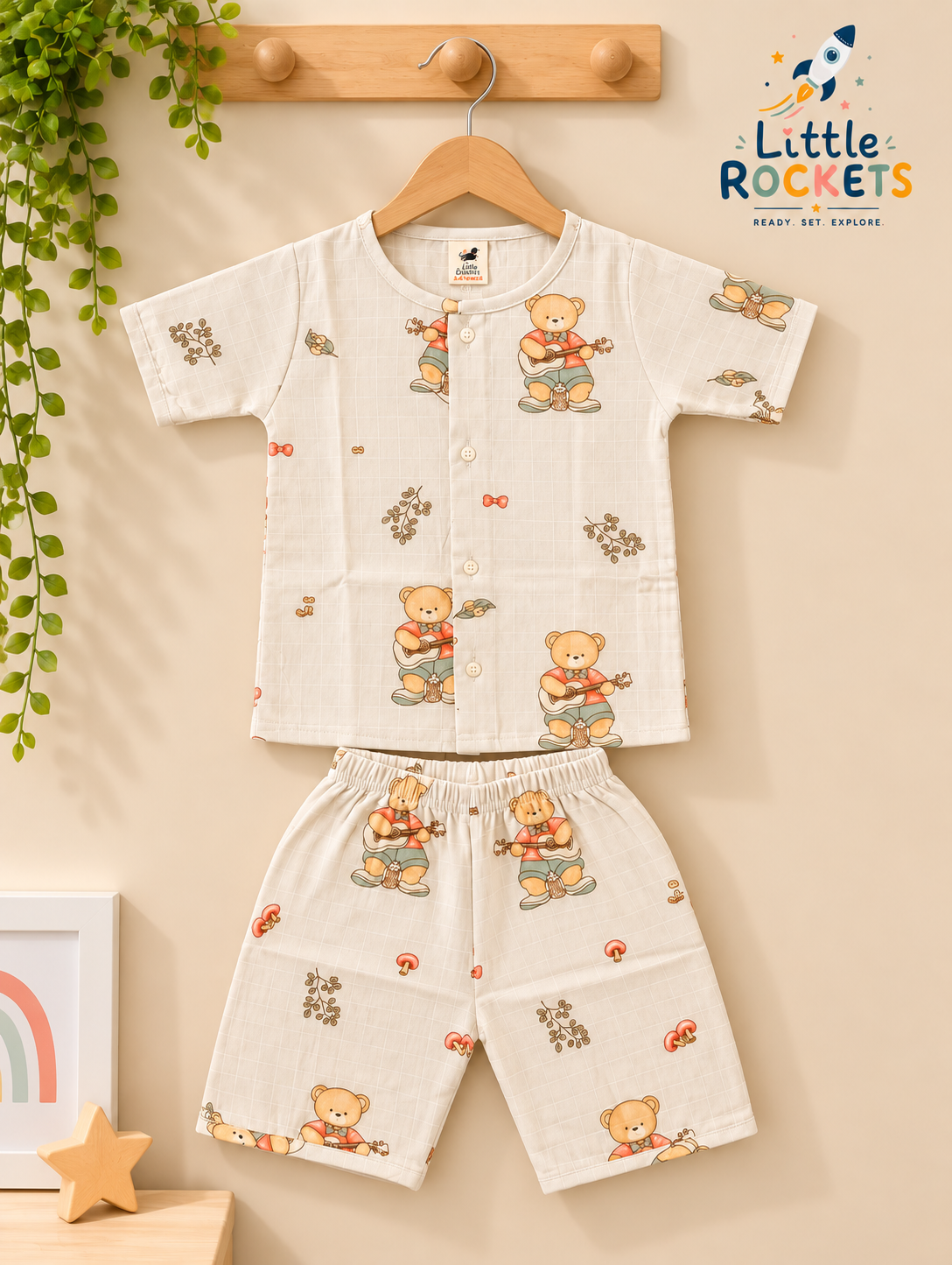 Ivory Teddy Baby Co-ord Set – view 4