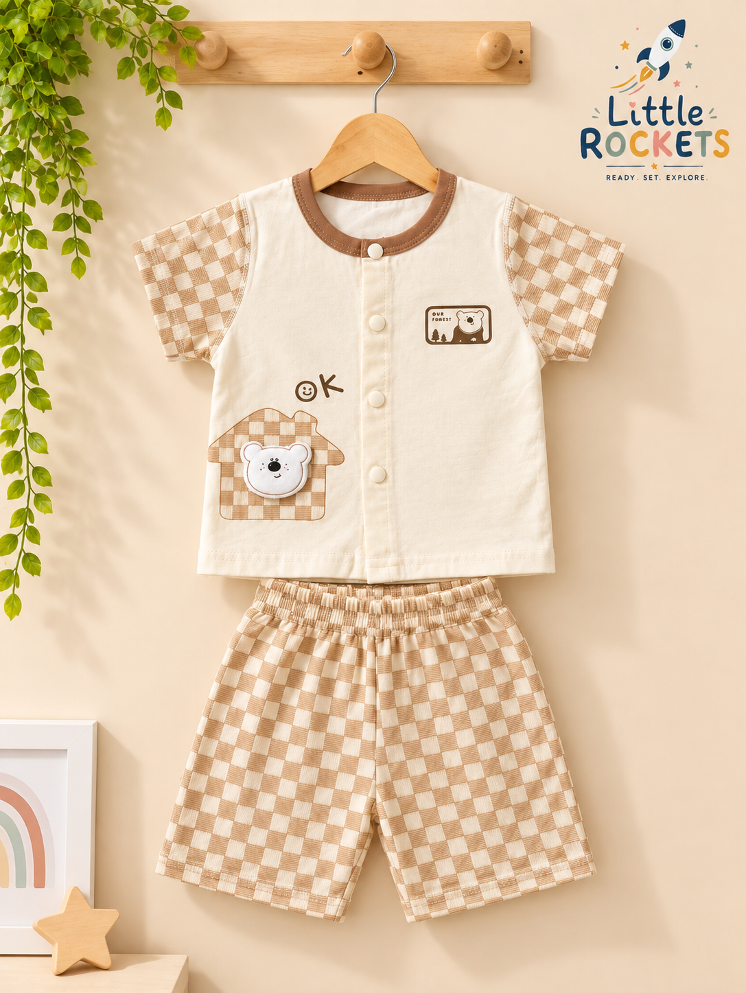 Teddy Check Co-ord Set for Kids – view 4