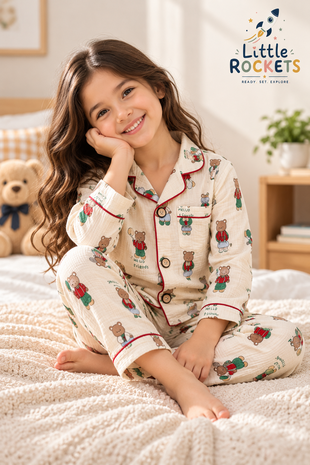 Teddy Tales Night Suit for Kids – view 3