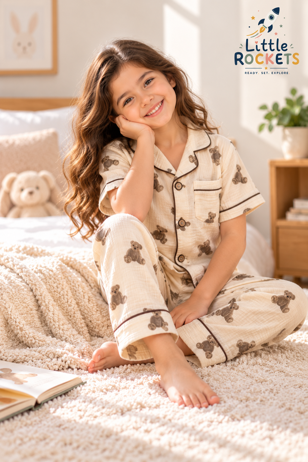 Teddy Cuddle Night Suit for Kids