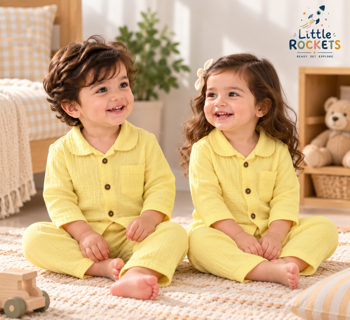 Sunshine Yellow Night Suit – view 3