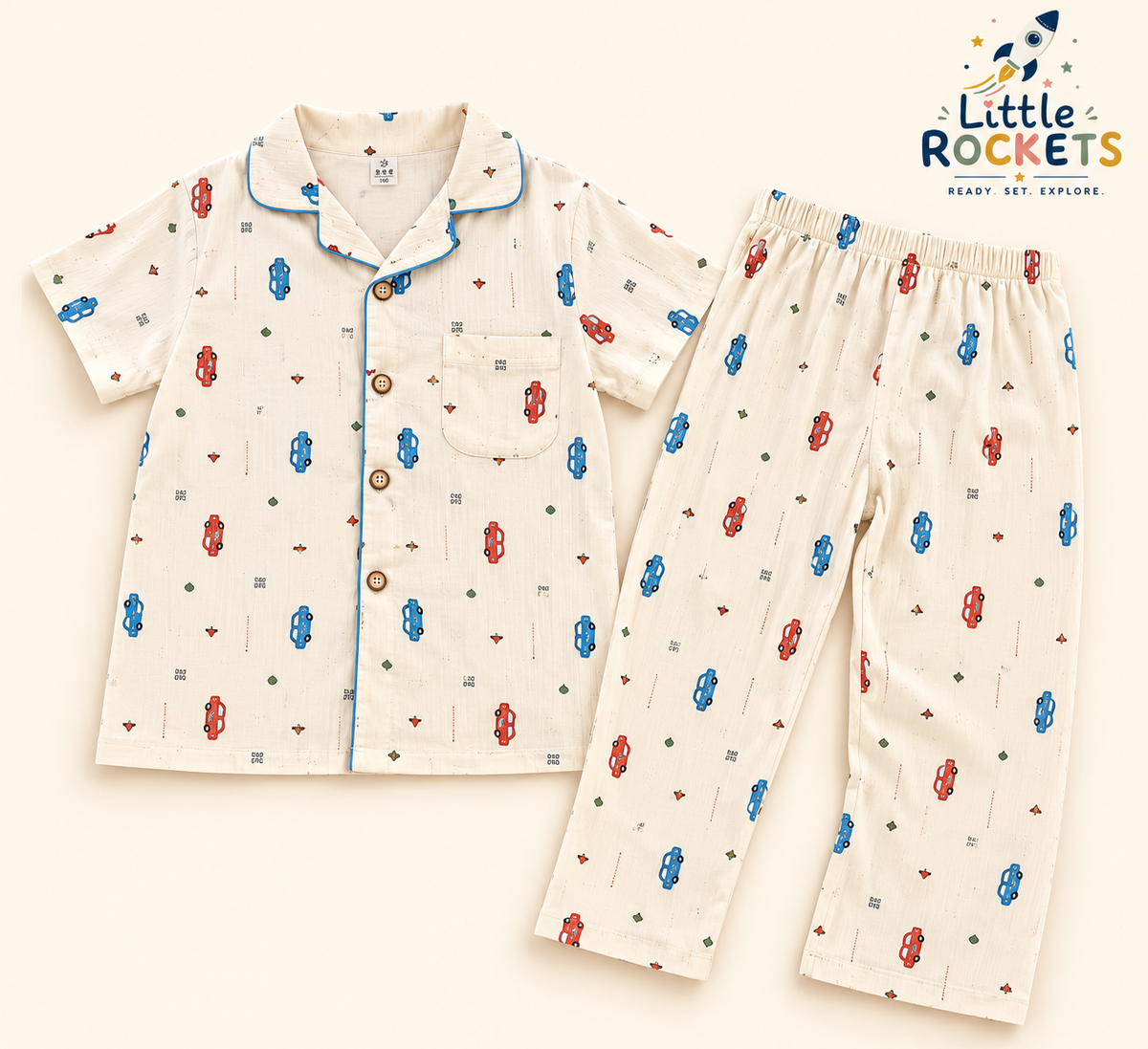 Car Print Night Suit for Kids – view 4