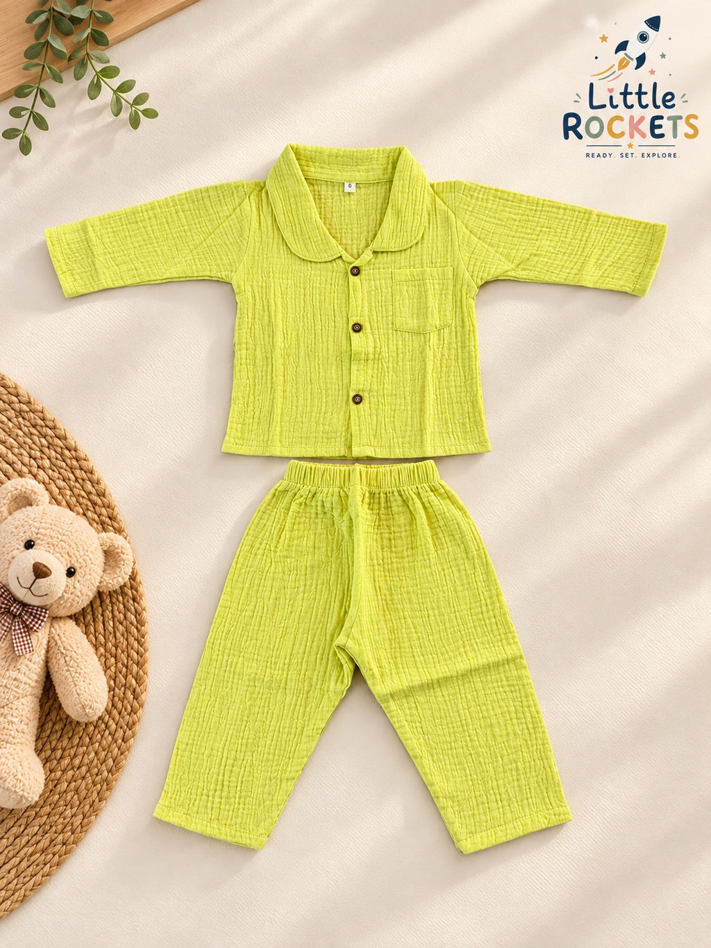 Lime Green Baby Night Suit – view 5