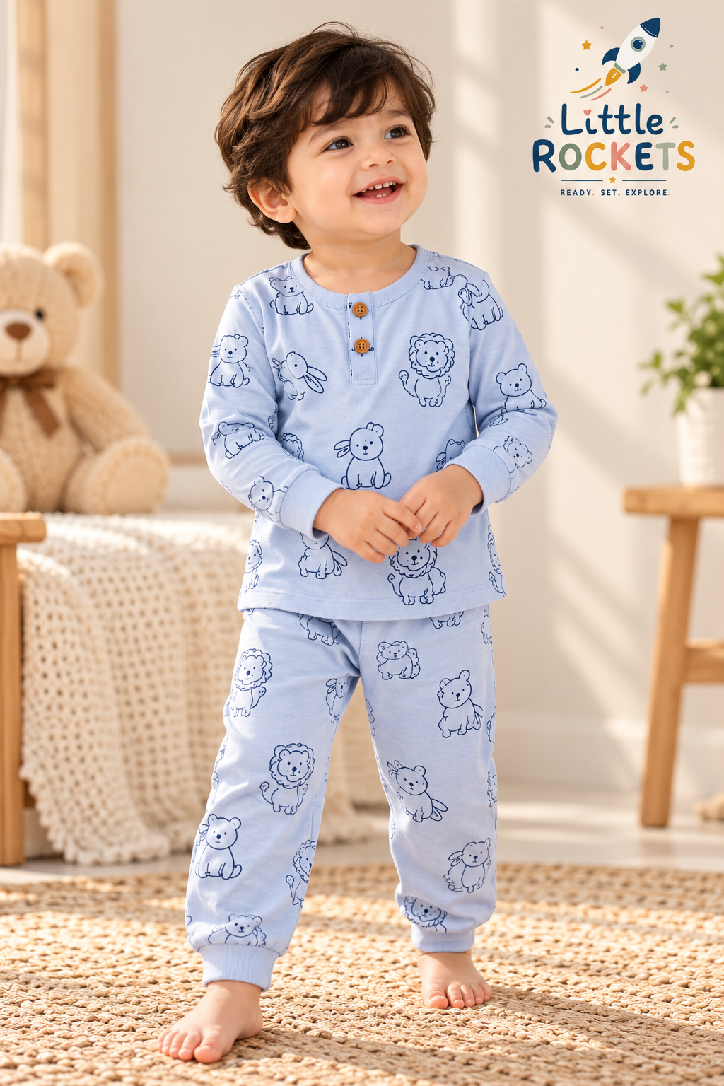 Safari Print Nightwear for Kids