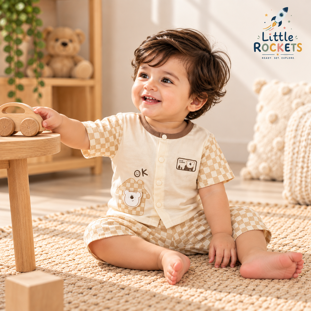 Teddy Check Co-ord Set for Kids – view 2
