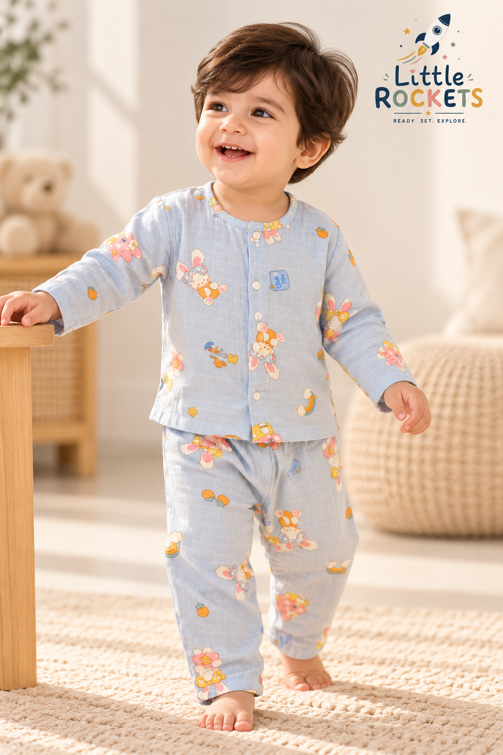 Blue Bunny Nightwear for Kids