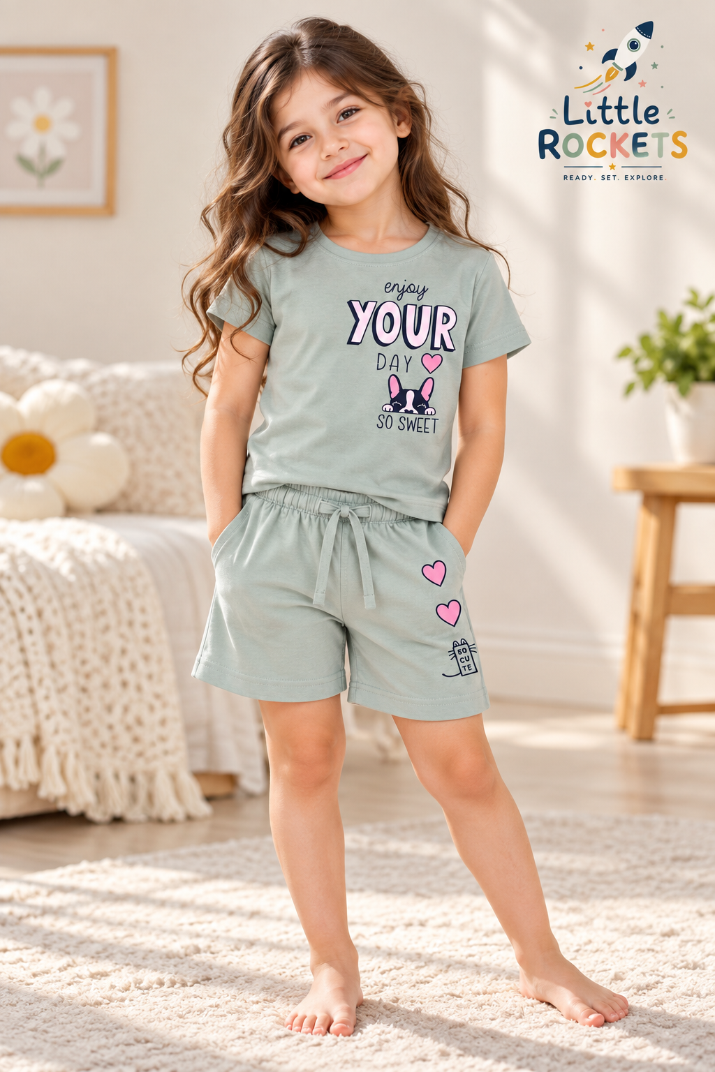 Sweet Day Co-ord Set for Girls