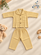 Butter Yellow Baby Night Suit – view 3