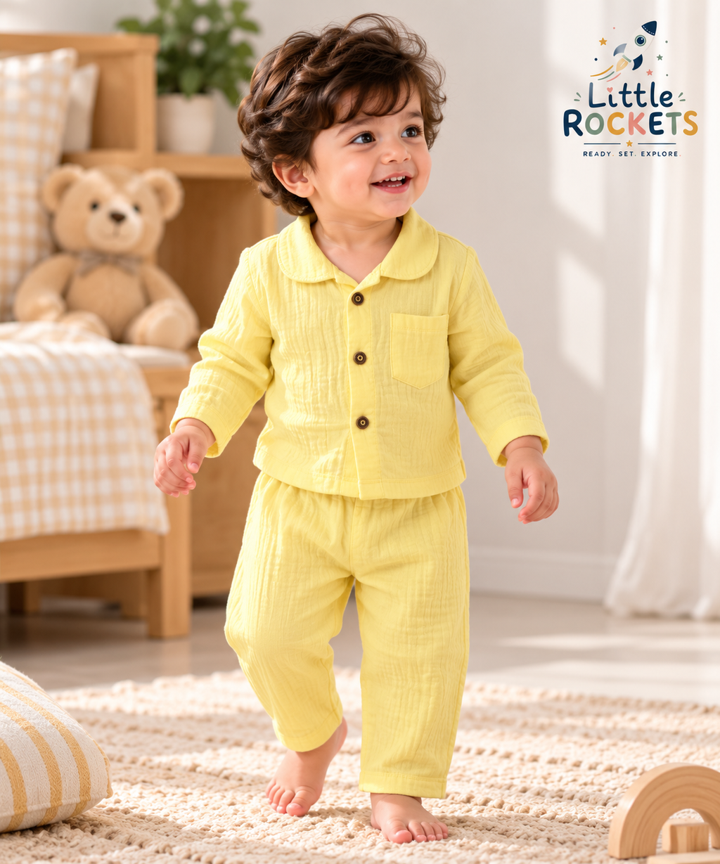 Sunshine Yellow Night Suit – view 2
