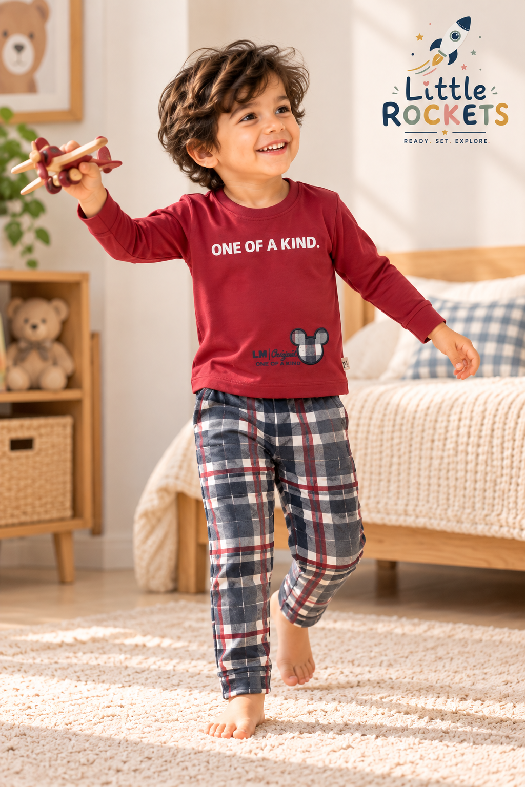 Red Check Co-ord Set for Kids
