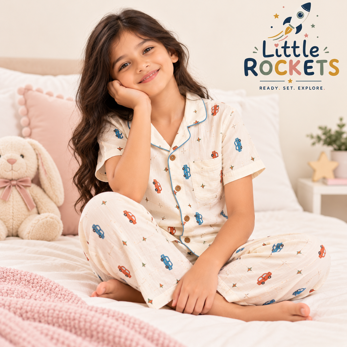 Car Print Night Suit for Kids – view 2