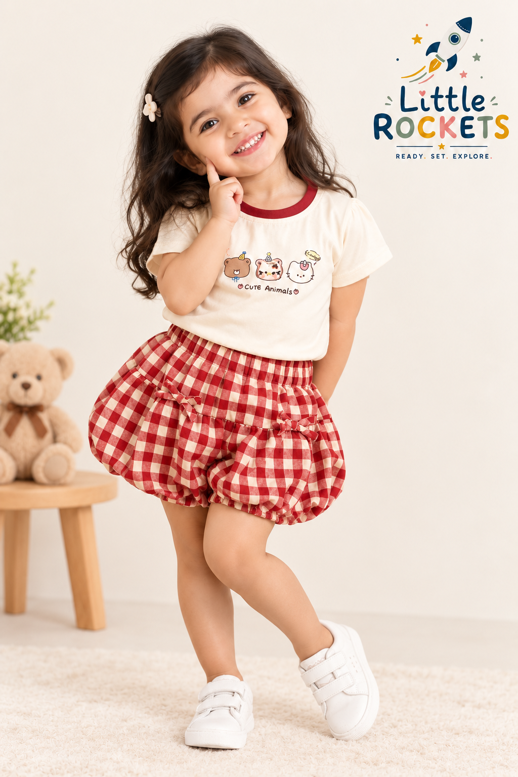 Lace Collar Co-ord Set for Girls