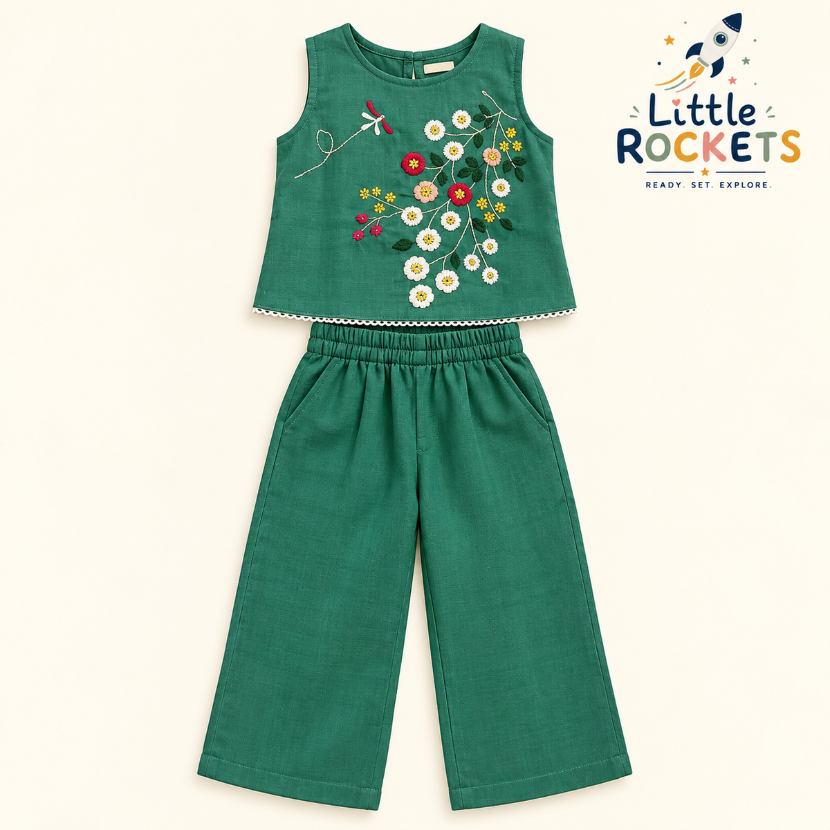 Emerald Co-ord Set for Girls – view 3