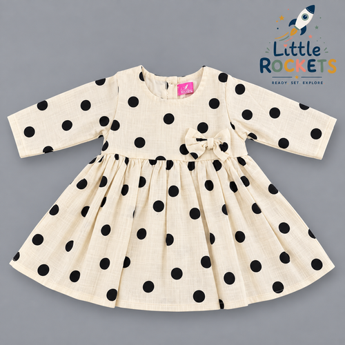 Polka Dot Bow Baby Dress – view 2