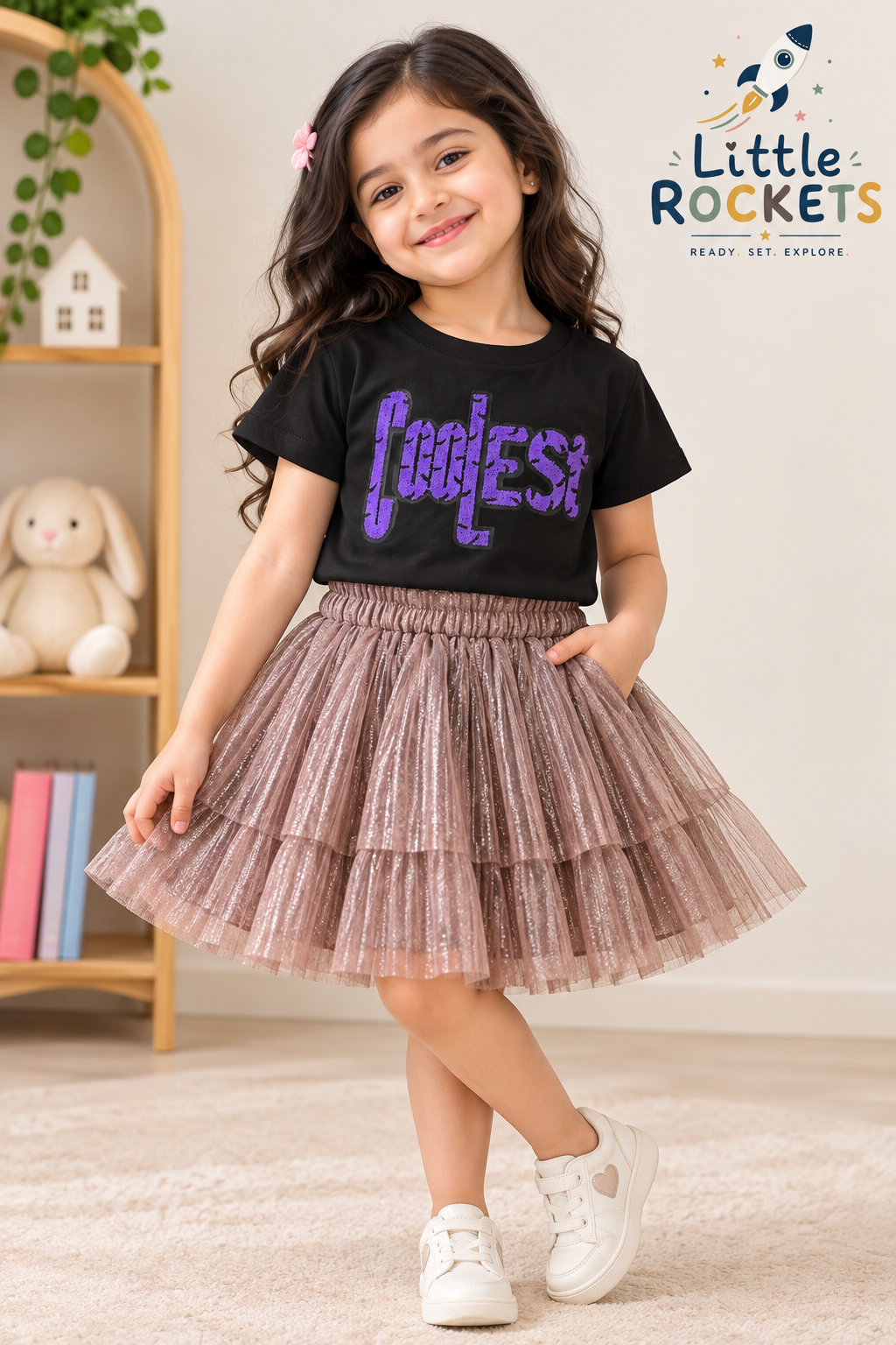 Coolest Black T-Shirt for Girls – view 2