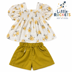 Floral Top & Shorts Set for Girls – view 3