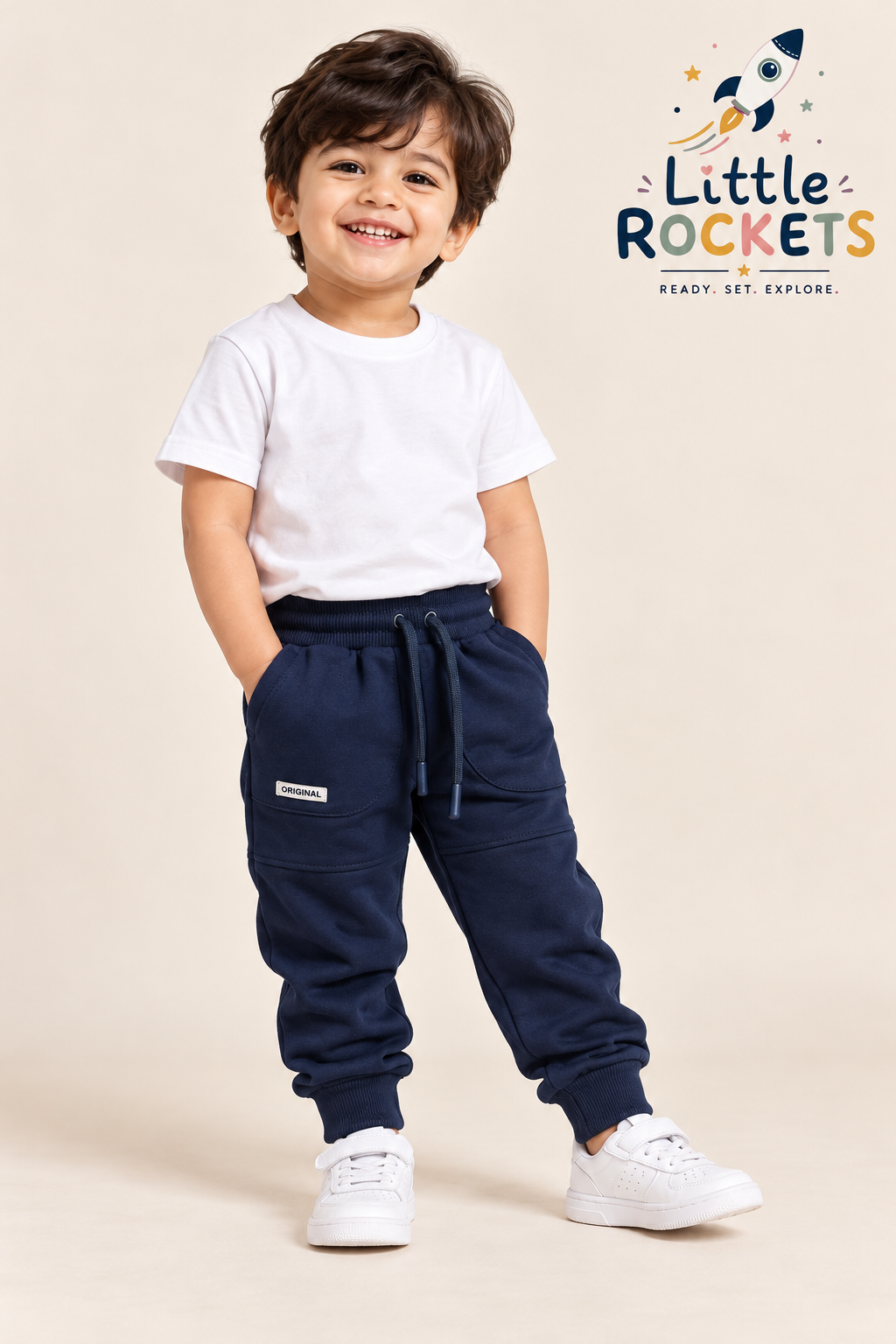 Navy Blue Joggers for Kids