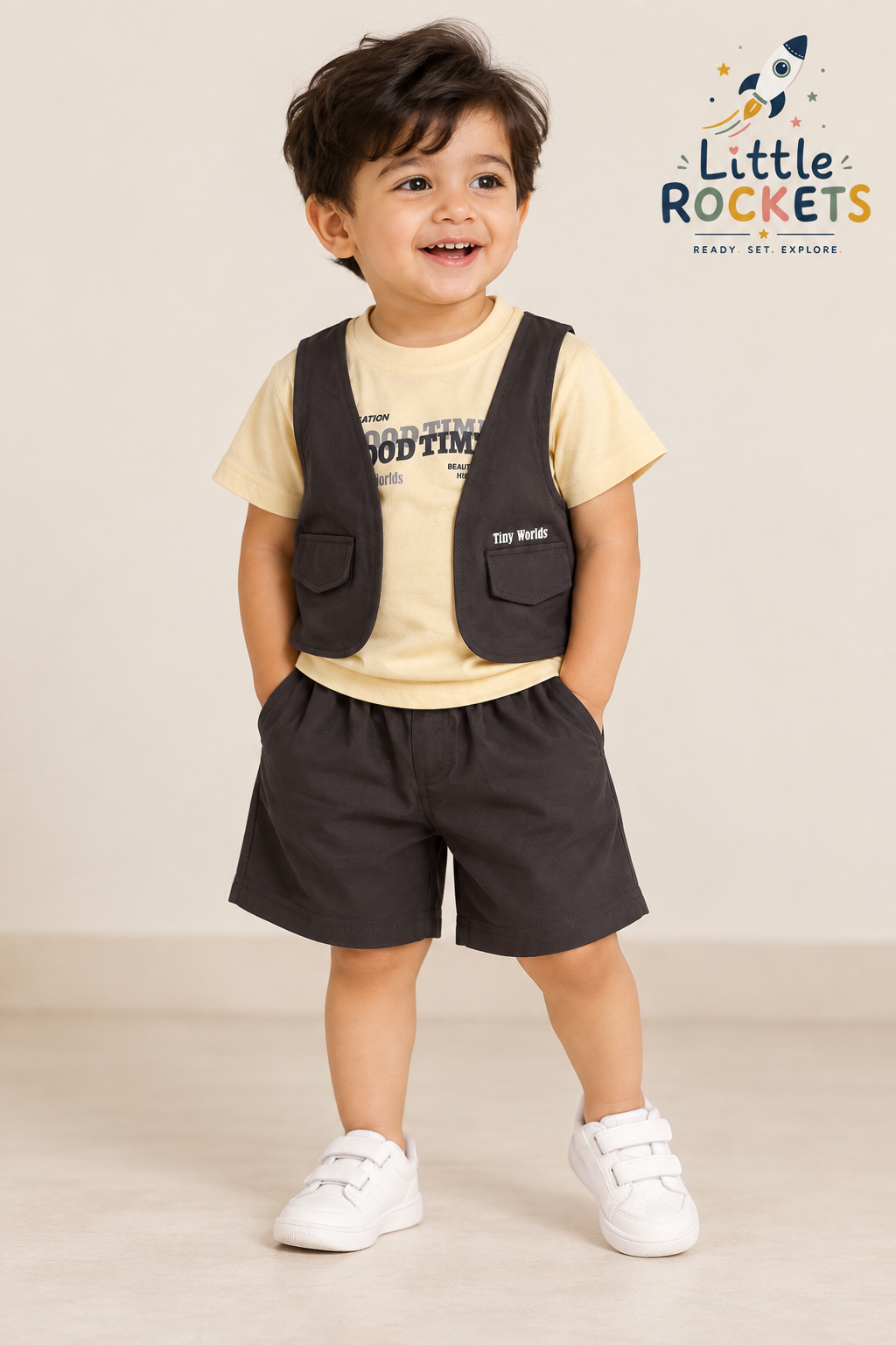 Utility Vest Co-ord Set for Boys