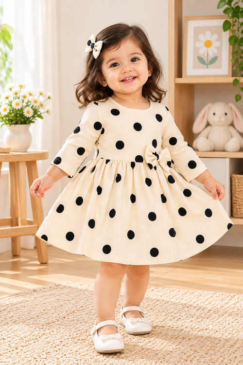 Polka Dot Bow Baby Dress