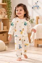 Dino Print Baby Night Suit – view 3