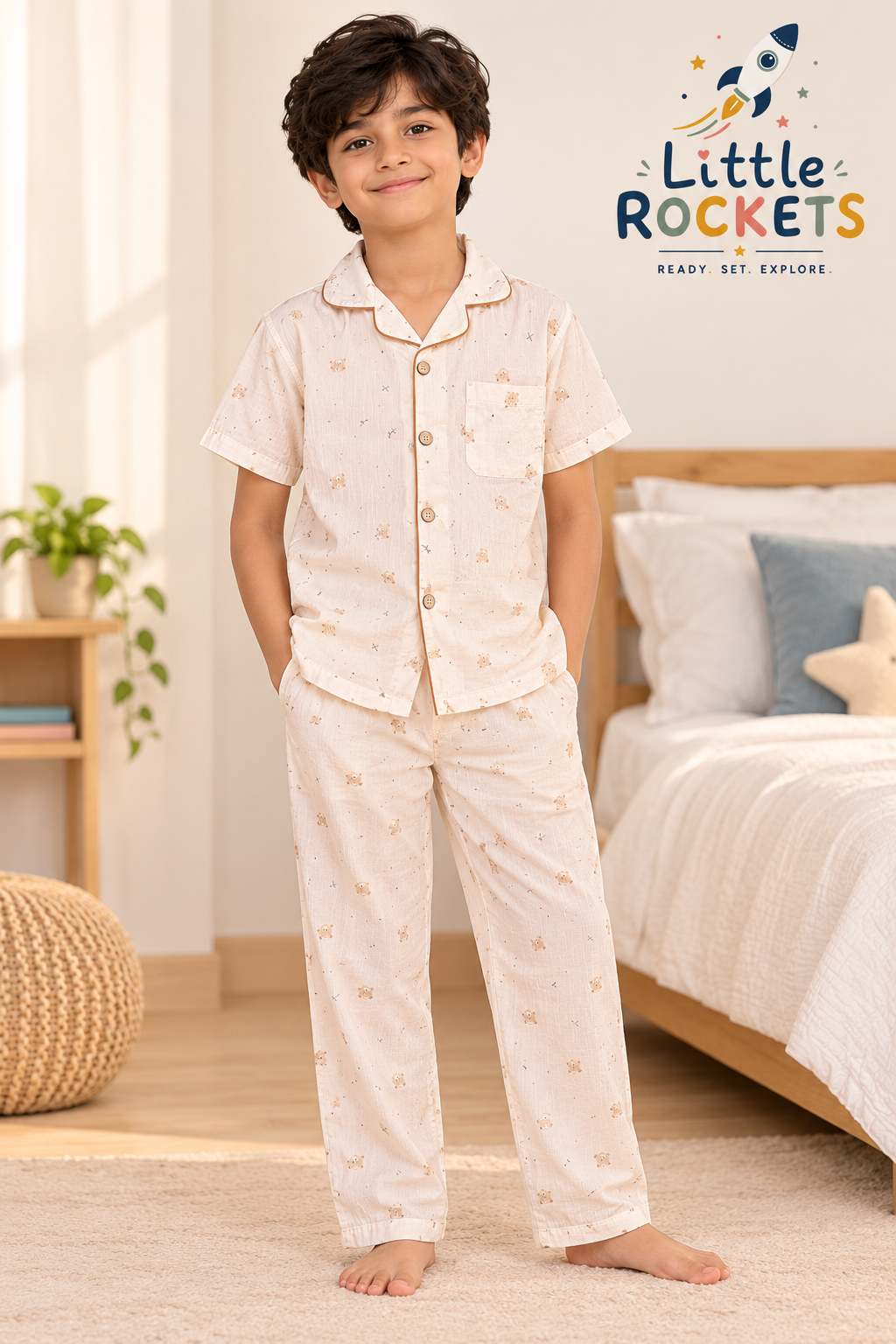 Teddy Dream Night Suit for Kids