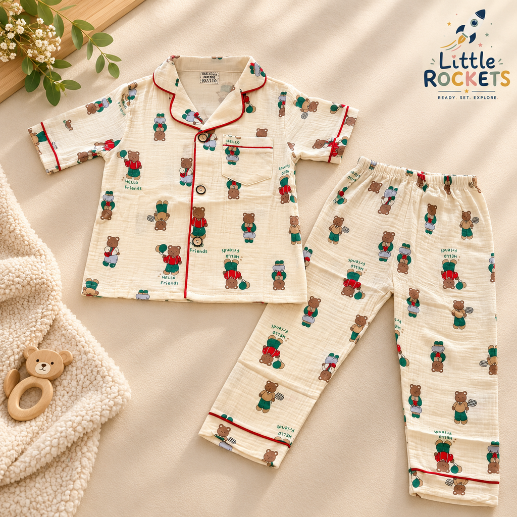 Teddy Tales Night Suit for Kids – view 4