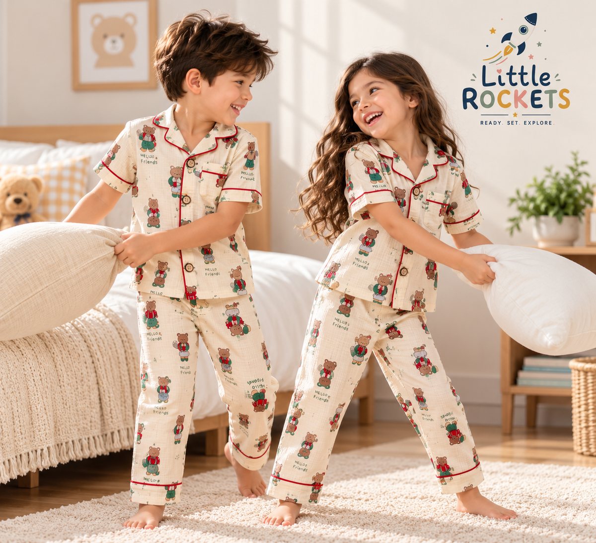 Teddy Tales Night Suit for Kids – view 2