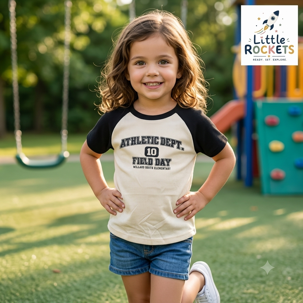 Raglan T-Shirt & Shorts for Kids – view 3