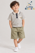 Striped Polo Co-ord Set for Boys