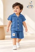 Blue Shirt & Shorts Set for Kids