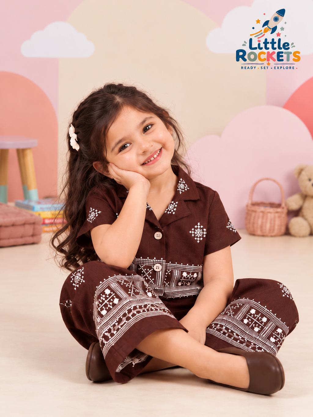 Chocolate Bloom Girls Co-ord Set – view 3