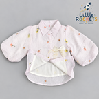 Blush Floral Shirt for Girls – view 5