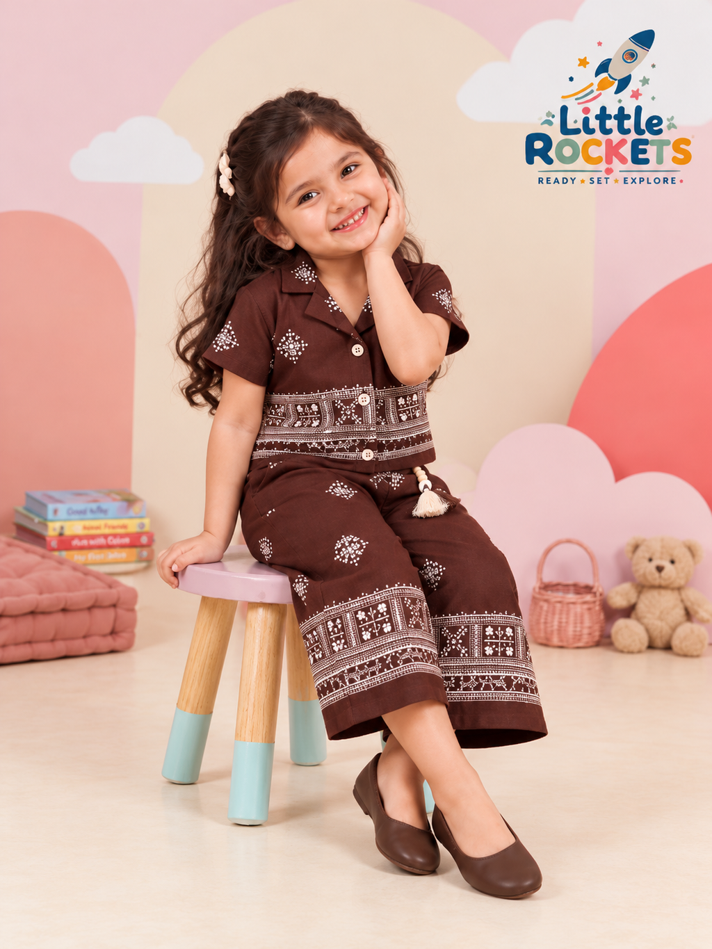 Chocolate Bloom Girls Co-ord Set – view 4