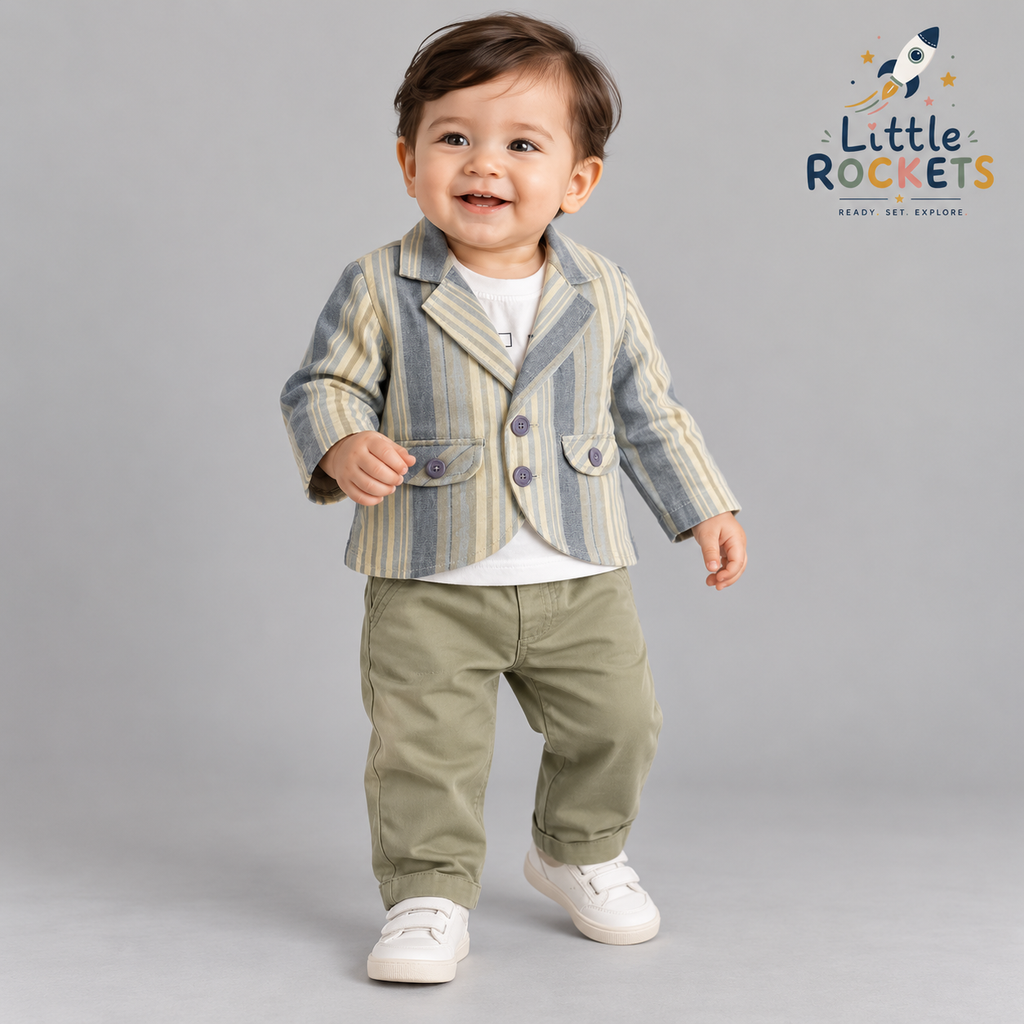 Blazer & Khaki Pants Set – view 3