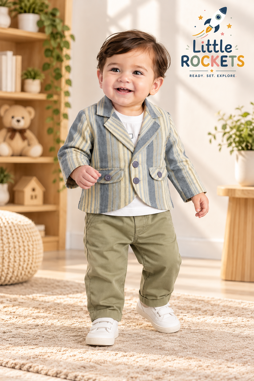 Blazer & Khaki Pants Set