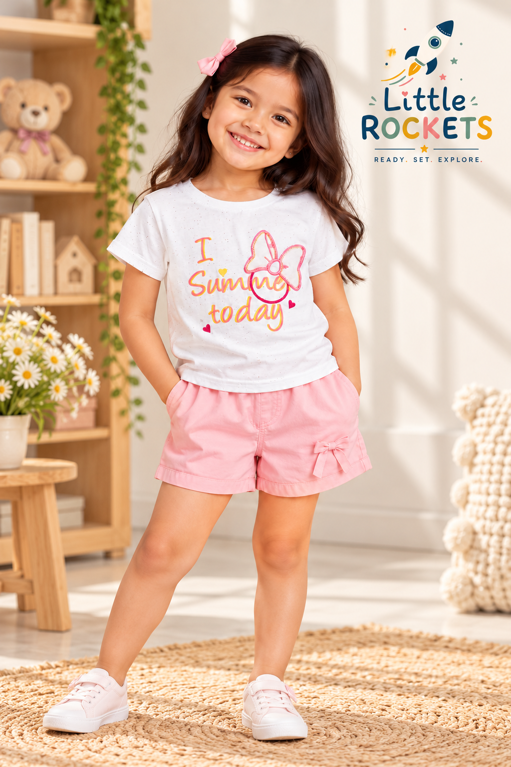 White Shine Today Girls T-Shirt