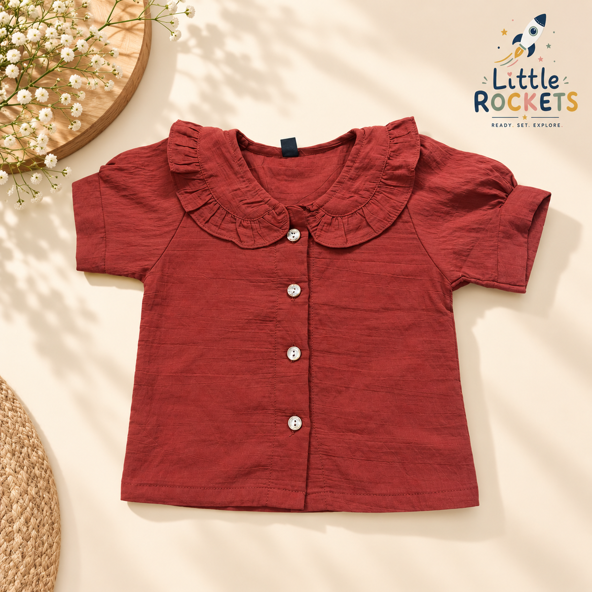 Denim Dungaree Set for Girls – view 4