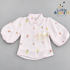 Blush Floral Shirt for Girls – view 4