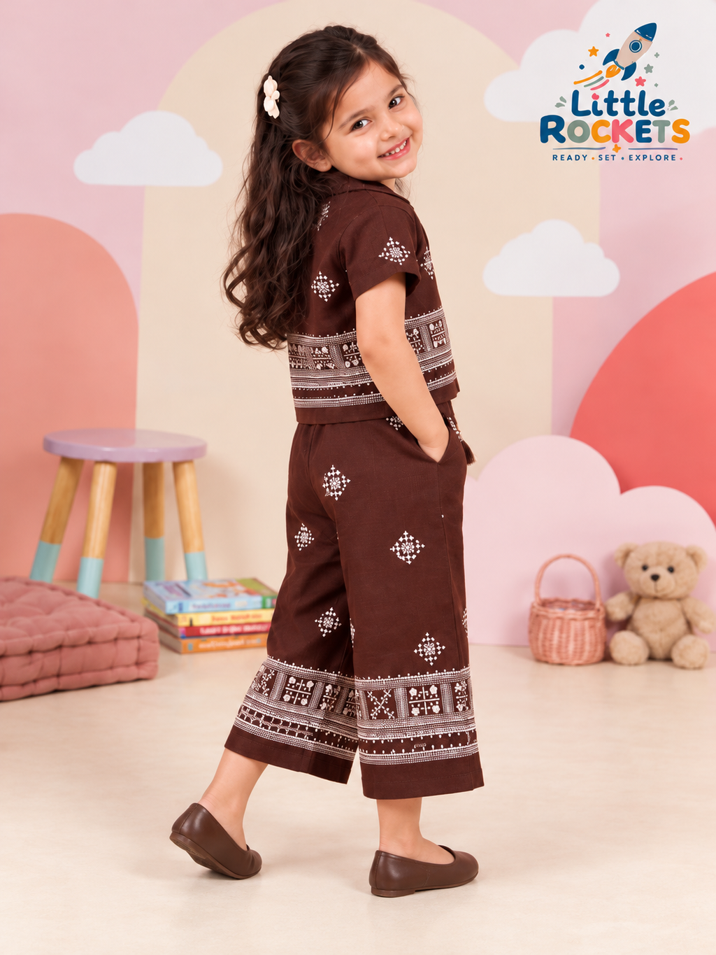 Chocolate Bloom Girls Co-ord Set – view 2