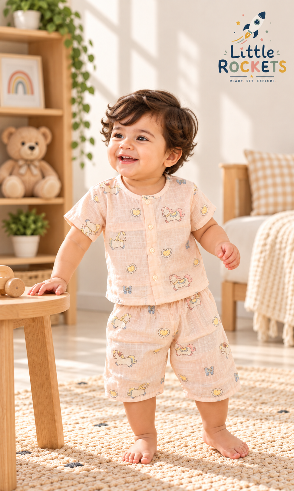 Unicorn Print Baby Co-ord Set