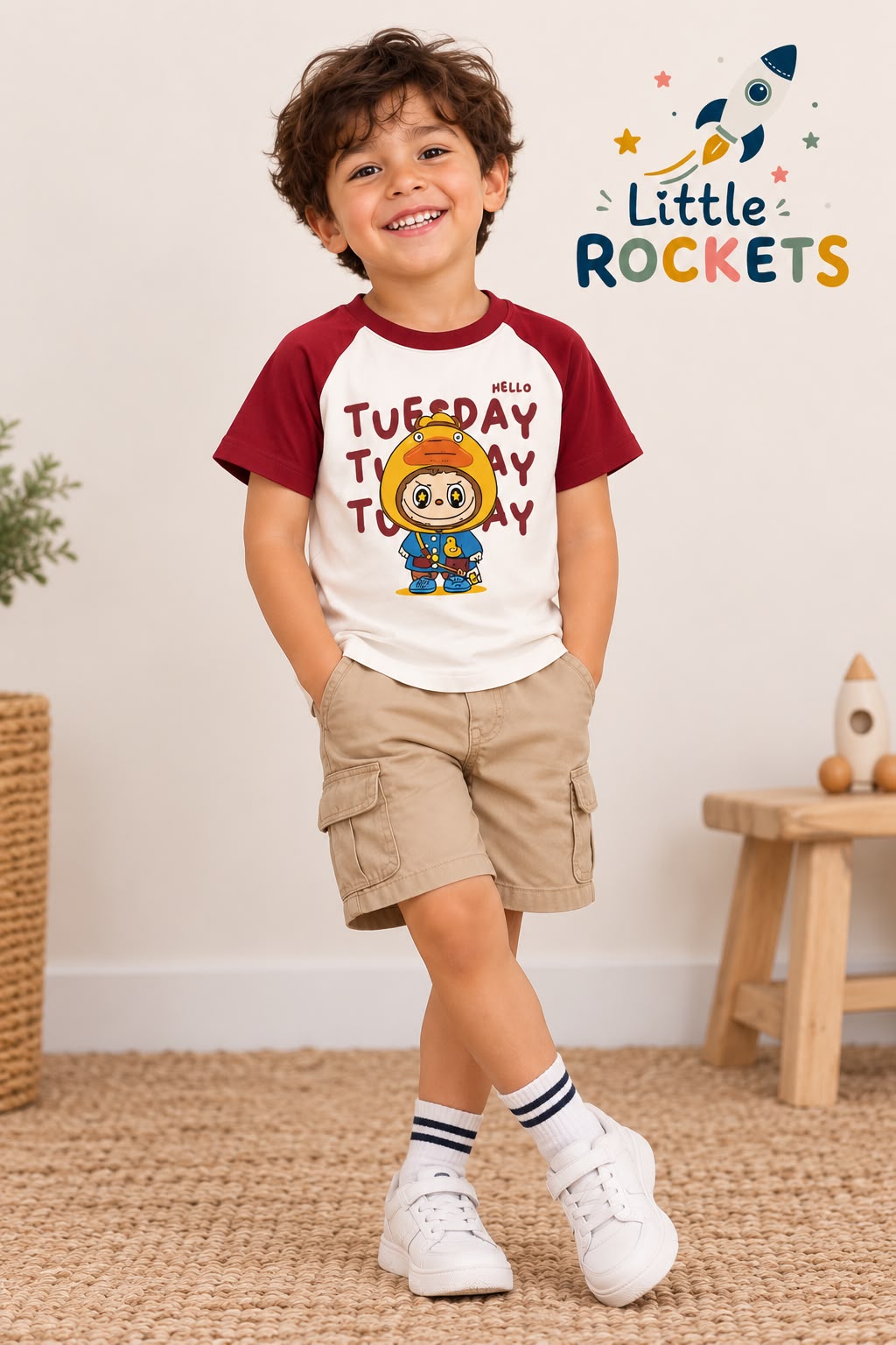 Duck Raglan T-Shirt for Kids – view 2