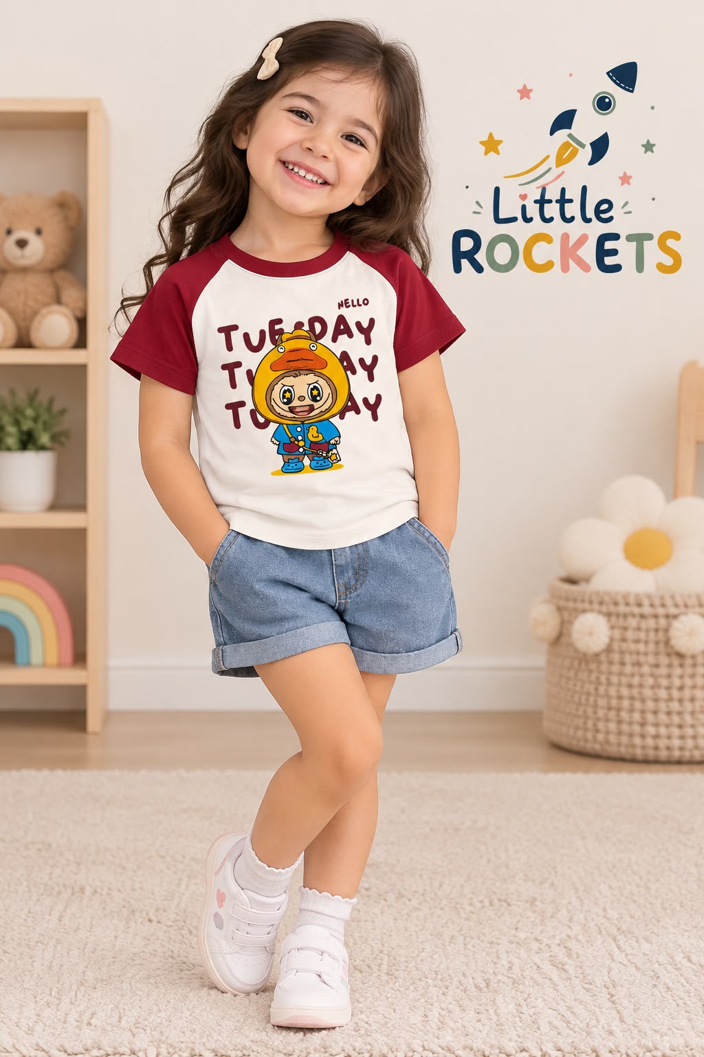 Duck Raglan T-Shirt for Kids