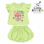 Strawberry Green Dress for Girls – view 4