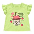 Strawberry Green Dress for Girls – view 3