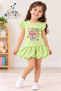 Strawberry Green Dress for Girls